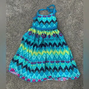 Emily West colorful dress, girls size 14